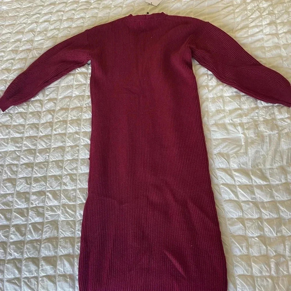 Lacademie Aurelie Maroon sweater dress - Picture 9 of 10